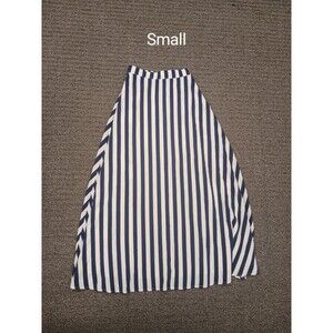 Petal + Pup Blue and White Striped Maxi Skirt